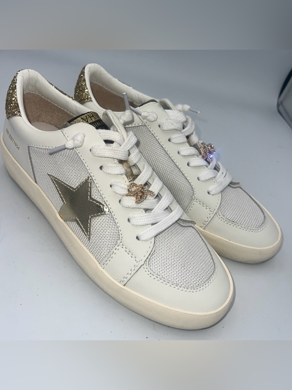 Vintage Havana Reflex 6 Women's Size 10 Sneakers White/Gold Leather & Mesh NEW
